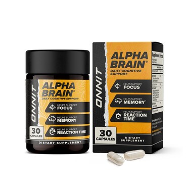 ONNIT Alpha Brain Nootropic Brain Supplement for Focus Memory 30 Count