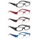 SIGVAN 5 Pack Spring Hinge Reading Glasses Rectangular Fashion Quality Readers for Men and Women 5 Pack Mix 40Medium