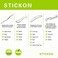 STICKON Stainless Steel Gua Sha Scraping Massage Tool Set IASTM Tools Great Soft Tissue Mobilization Tool O Shape