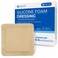 LotFancy Silicone Foam Dressing with Border 6x 6 5pcs Hypoallergenic