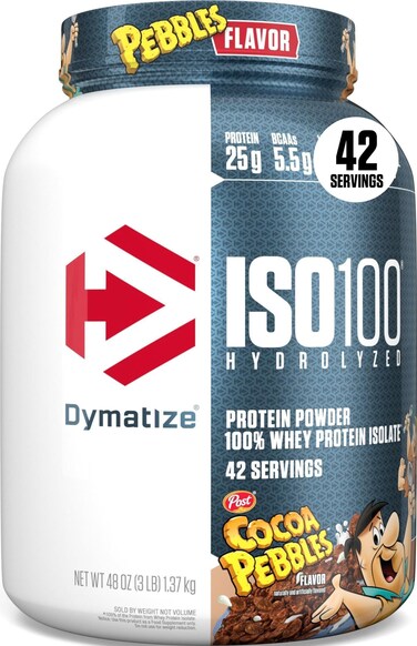 Dymatize ISO100 Protein Powder 100 Whey Isolate Cocoa Pebbles