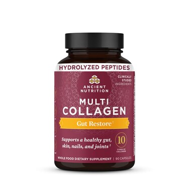Ancient Nutrition Hydrolyzed Multi Collagen Peptides Capsules Gut Restore