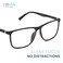 2SeeLife Durable Large TR90 Reading Glasses for Men MediumWide Fit Flexible Sturdy Frame Spring Hinges Premium Readers Black Matte 100