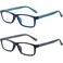 RaoOG Reading Glasses for MenWomen with Spring hinges and Case 100X