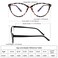 JAWSOCK 4 Pack Reading Glasses Blue Light Blocking for WomenDesigner Cat Eye Frame Ladies Computer ReadersAnti GlareUV Ray Eyeglasses 15