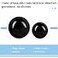 Learay 2Pcs Baoding Balls Boading Balls for Hand Therapy Black 2 inch