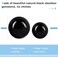 Learay 2Pcs Baoding Balls Boading Balls for Hand Therapy Black 2 inch