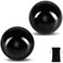Learay 2Pcs Baoding Balls Boading Balls for Hand Therapy Black 2 inch