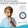 Munchables Bubble Popper Sensory Chew Necklace Medium Chew Wavy Navy