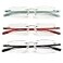 HIYANJN Rimless Reading Glasses For Women Tr90 Blue Light Blocking Eyeglasses Lightweight Frameless Computer Readers3Pack25