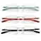 HIYANJN Rimless Reading Glasses For Women Tr90 Blue Light Blocking Eyeglasses Lightweight Frameless Computer Readers3Pack25