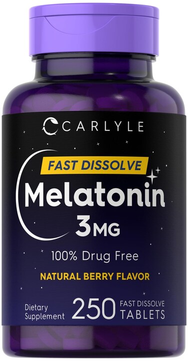 Carlyle Melatonin 3mg Fast Dissolve Tablets 250 Count