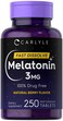 Carlyle Melatonin 3mg Fast Dissolve Tablets 250 Count