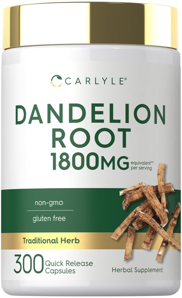 Carlyle Dandelion Root Extract 300 Capsules Herb Supplement