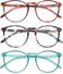 IBOANN Blue Light Blocking Glasses for Women 3 Pack