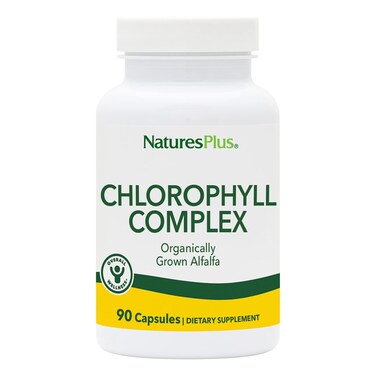 NaturesPlus Chlorophyll Complex 90 Vegetarian Capsules Nutritional Support for General WellBeing Vegan 45 Servings