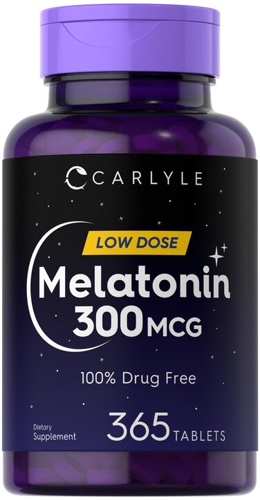 Carlyle Melatonin 300 mcg 365 Tablets Low Dose