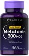 Carlyle Melatonin 300 mcg 365 Tablets Low Dose