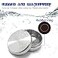 WANERSEN Titanium Waterproof Pill Case EDC Urgency Capsule Case Pocket Metal Box Camping Tiny Case Silver