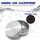 WANERSEN Titanium Waterproof Pill Case EDC Urgency Capsule Case Pocket Metal Box Camping Tiny Case Silver