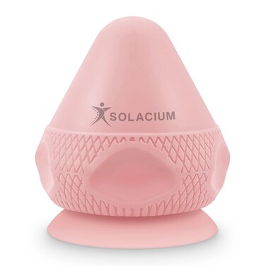 Solacium Mountable Massage Therapy Tool MultiSurface Suction Cup Wall Massage Tool for Sore Muscles Myofascial Release Stress Relief Trigger Point and Deep Tissue Massage Pink