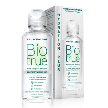 Biotrue Hydration Plus MultiPurpose Soft Contact Lens Solution 4 fl oz