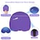 ComfiTECH Head Ice Pack Wrap Cold Cap Cooling Gel Hat Purple L