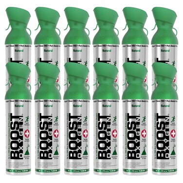 Boost Oxygen Large Natural 10L Canister 12 Pack