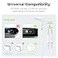 AUVON Durable TENS Unit Electrode Lead Wire for TENS EMS Units 2 Pack