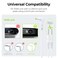 AUVON Durable TENS Unit Electrode Lead Wire for TENS EMS Units 2 Pack