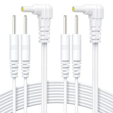AUVON Durable TENS Unit Electrode Lead Wire for TENS EMS Units 2 Pack