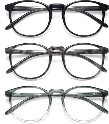 IBOANN Blue Light Blocking Glasses for Women 3 Pack