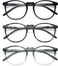 IBOANN Blue Light Blocking Glasses for Women 3 Pack