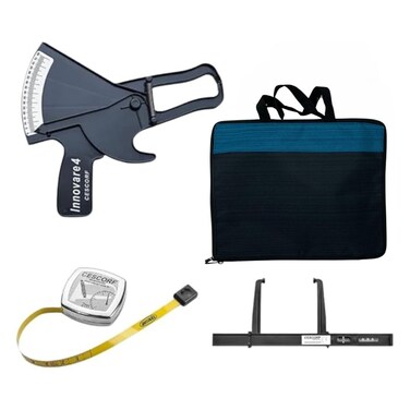 Cescorf Level 1 Anthropometry Kit with Skinfold Caliper Small Bone Caliper Anthropometric Tape Measure Case Navy