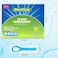 DanTicy Floss Threaders Deep Clean Dental Floss Threader for Braces Bridges and Implants 210PCS6PackBlue