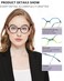 EYEURL 4Pack Reading Glasses for Women Blue Light Blocking Readers 15