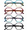 EYEURL 4Pack Reading Glasses for Women Blue Light Blocking Readers 15