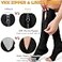 CASMON Zipper Compression Socks 1520 mmHg Open Toe Support Socks 1 Pair