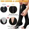 CASMON Zipper Compression Socks 1520 mmHg Open Toe Support Socks 1 Pair