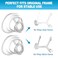 IBEET 2PCS Replacement Cushion Large for Wisp Cosy Fit for Secure Seal Replacement Nasal Supplies Large