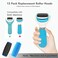 MOVELOVE 12 Pack Replacement Roller for Amope Pedi Replacement Head Refills Compatible with Amope Pedi Refills Electronic Perfect Foot File6 Extra Coarse 6 Regular Coarse