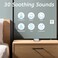 iEasy Sleep White Noise Sound Machines with 30 Soothing Sounds 35 mm Headphone Jack 5 Timer Settings 32 Precise Volume Memory Function Compact Design Ideal Gift