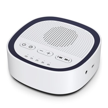 iEasy Sleep White Noise Sound Machines with 30 Soothing Sounds 35 mm Headphone Jack 5 Timer Settings 32 Precise Volume Memory Function Compact Design Ideal Gift