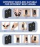 Lanieney 10 Pack Large TENS Unit Replacement Electrode Pads Black