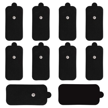 Lanieney 10 Pack Large TENS Unit Replacement Electrode Pads Black