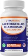 Vitamatic Lactobacillus Rhamnosus 5 Billion per DR Capsule 10 Billion Per 2 Capsules 60 Count Advanced Digestive Immune Support Made with Prebiotic Inulin Fiber