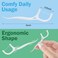 Maxcheck 2000 Count Floss Picks Bulk Natural Dental Floss Picks Toothpicks Sticks High Pull Tooth Flosser Sustainable for Teeth