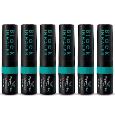 Peppermint Field Black Powerful Herbal Inhaler 6 Pack