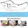 Anourney Metal Blue Light Blocking Glasses ReadingComputerGamesPhone Glasses