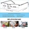 Anourney Metal Blue Light Blocking Glasses ReadingComputerGamesPhone Glasses